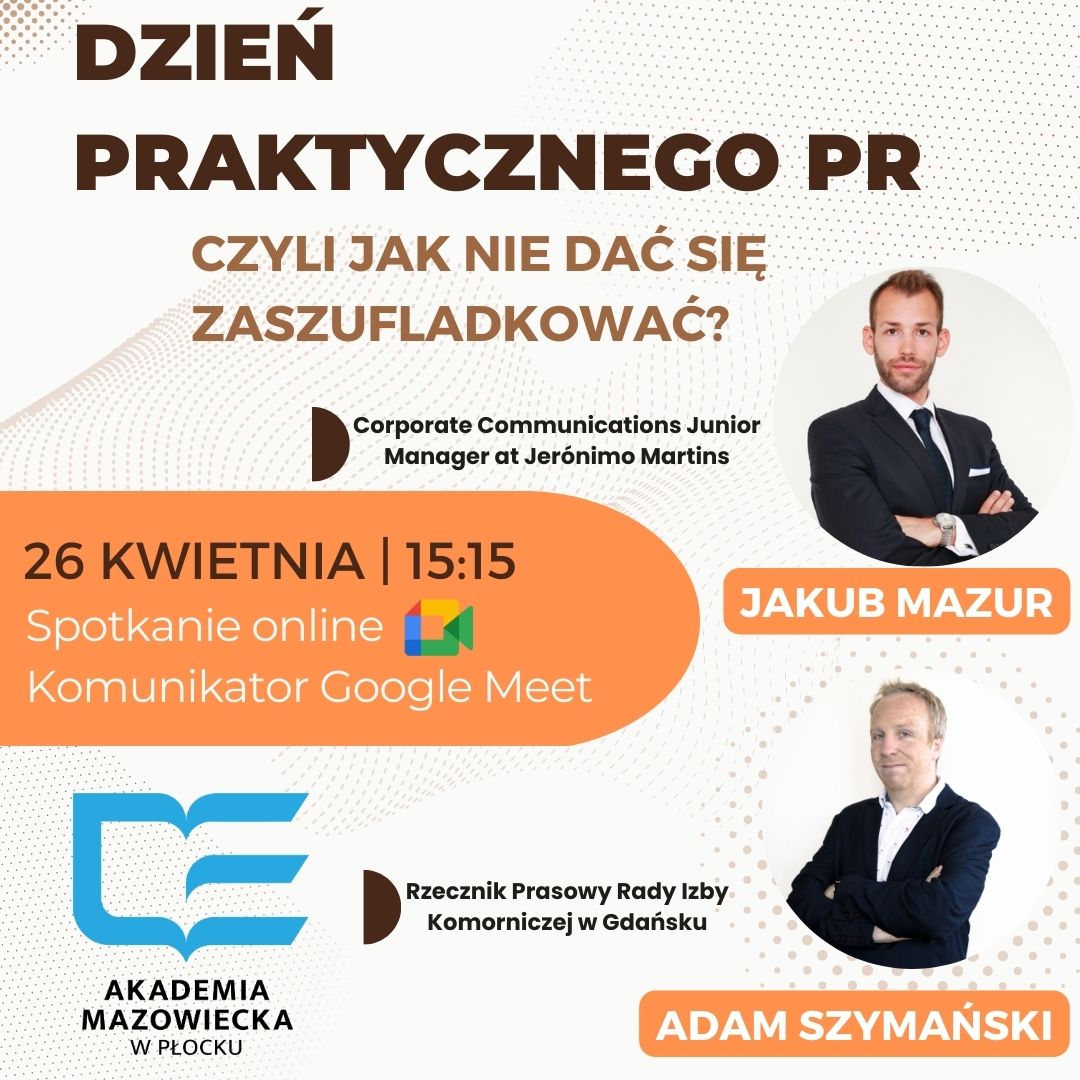 banner reklamujący spotkanie "Dzień praktycznego PR"